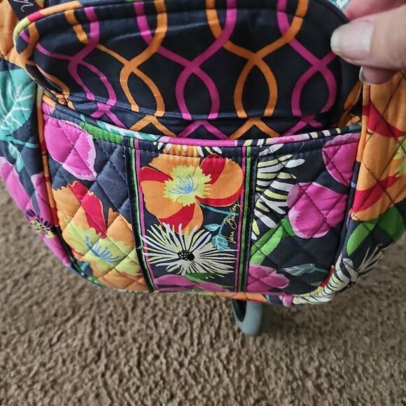 Vera Bradley Clare Jazzy Blooms Handbag Purse Retired pattern - Picture 8 of 10